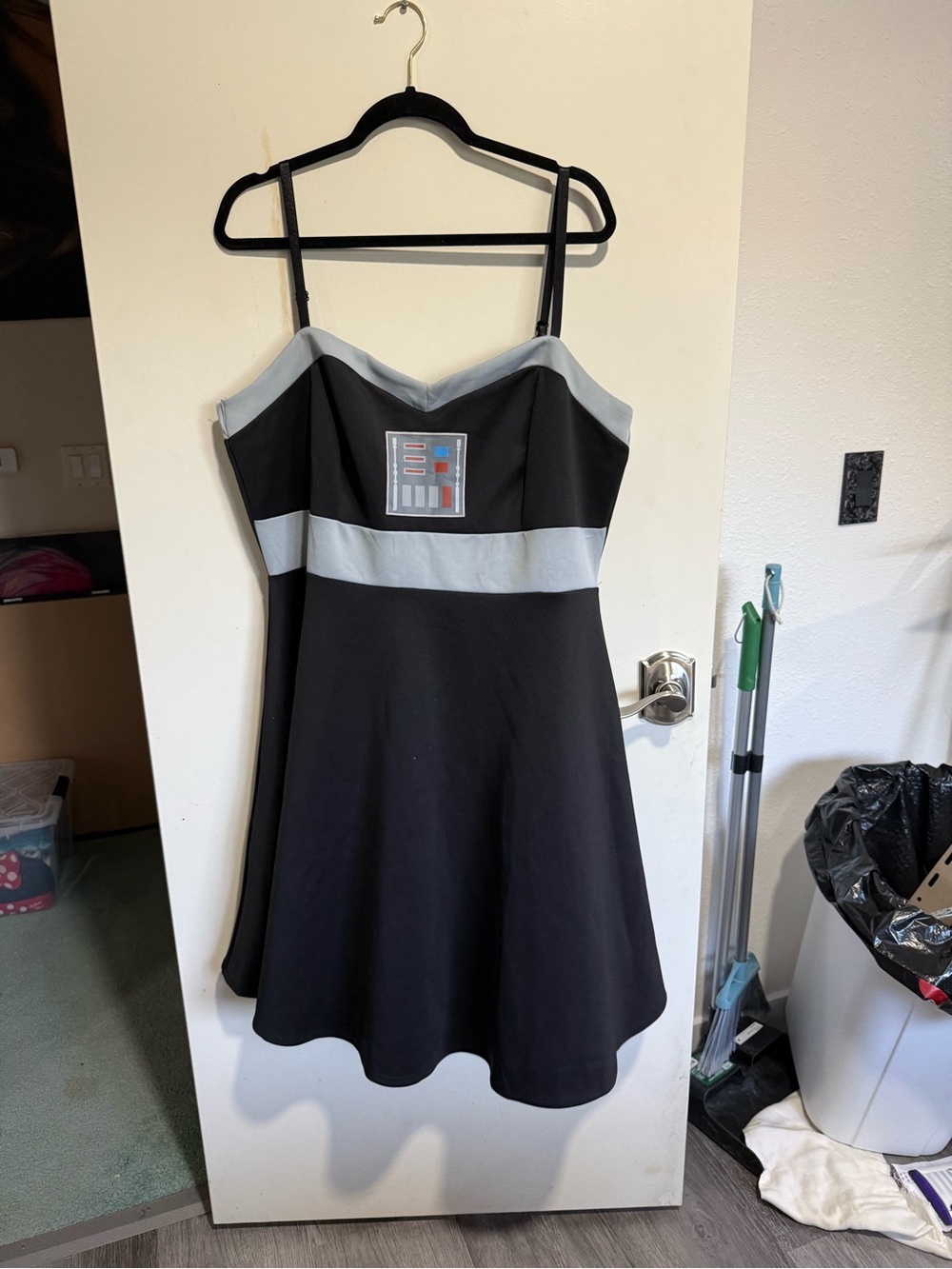 Darth Vader Her Universe Black Dress with Light Gray Accents and Chest Graphic